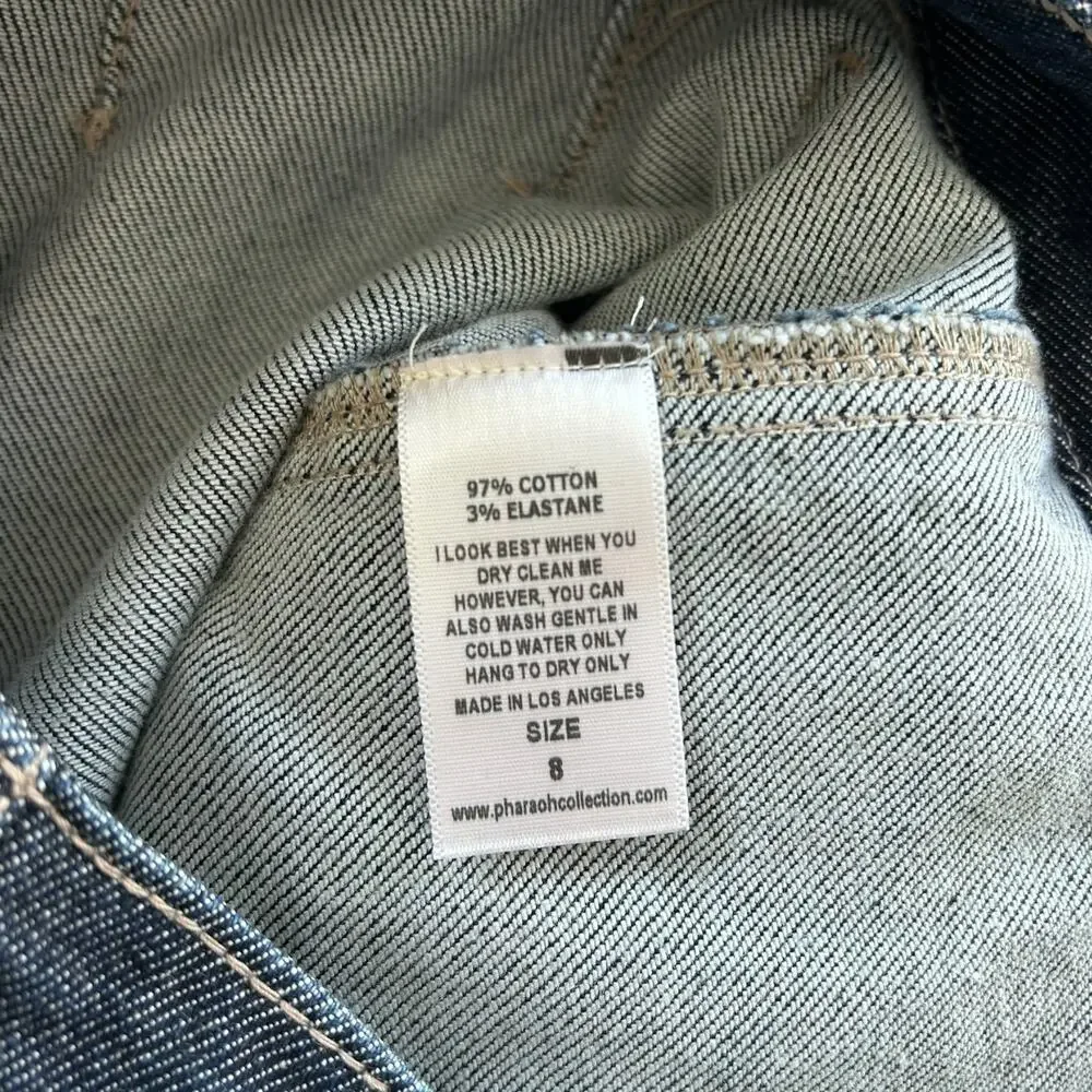 Pharaoh Collection Max Pant in Stretch Denim Size 8 NWOT - Picture 6 of 8